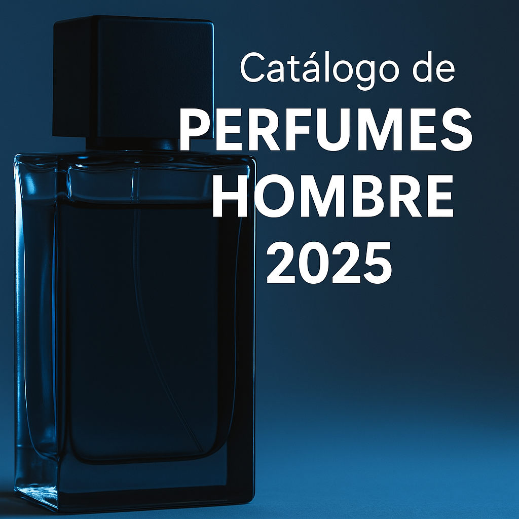 Portada de Catálogo de Perfumes Hombre 2025
